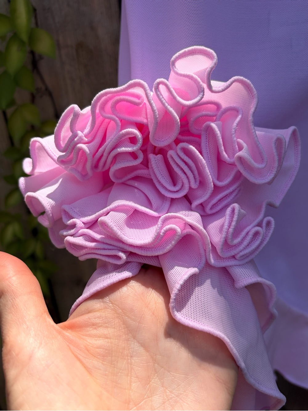 Fanci Club Mini Dress with Ruffle Ties and Floral Appliqués - Picture 2 of 5